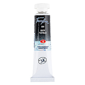 Farba akwarelowa artystyczna Białe Noce 10 ml. Czarny mars