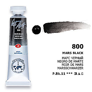Farba akwarelowa artystyczna Białe Noce 10 ml. Czarny mars