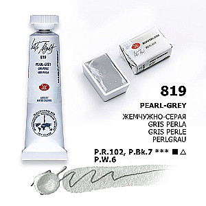 Farba akwarelowa artystyczna Białe Noce 10 ml. Perłowo-szara