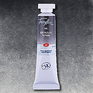 Farba akwarelowa artystyczna Białe Noce 10 ml. Neutralna-czarna