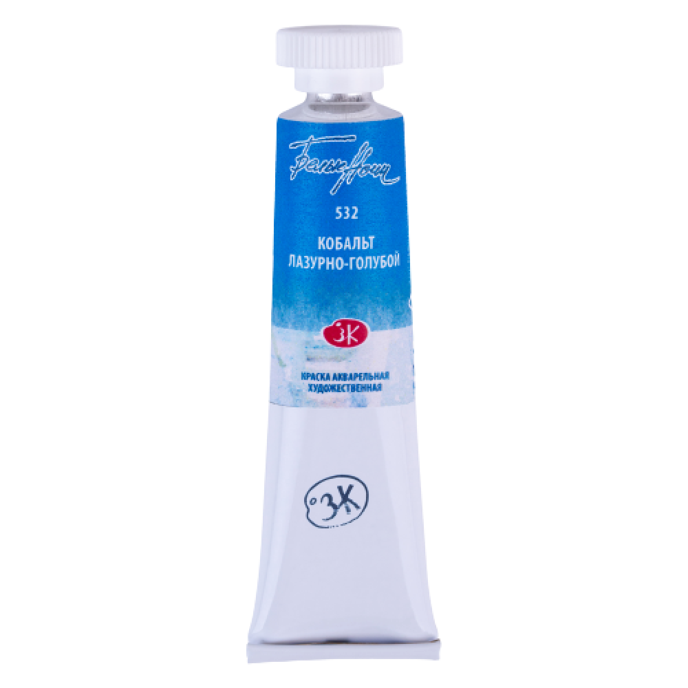Watercolor Paint White Nights, Cobalt Azure Blue, in a 10 ml Tube.