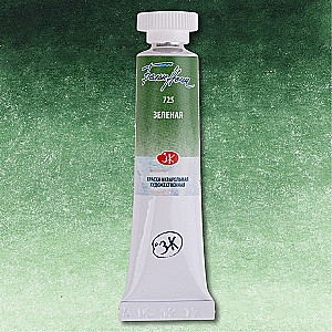 Farba akwarelowa artystyczna Białe Noce 10 ml. Zielona