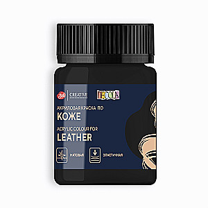 Akrüülvärv nahale Decola 50 ml, Must