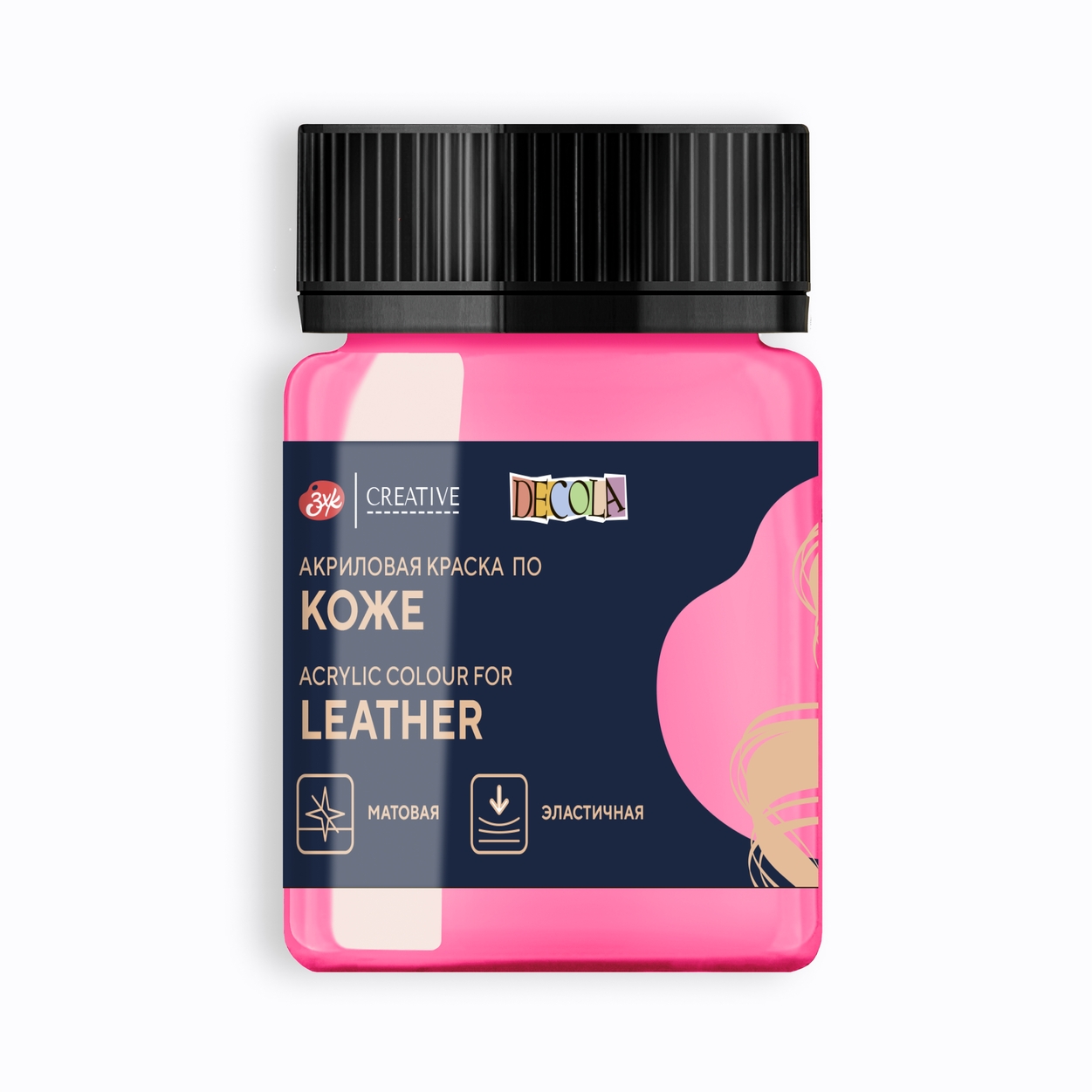 Acrylic Leather Paint Decola 50 ml, Pink