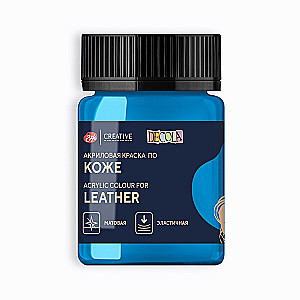 Farba akrylowa do skóry Decola 50 ml, Niebiesko-niebieska