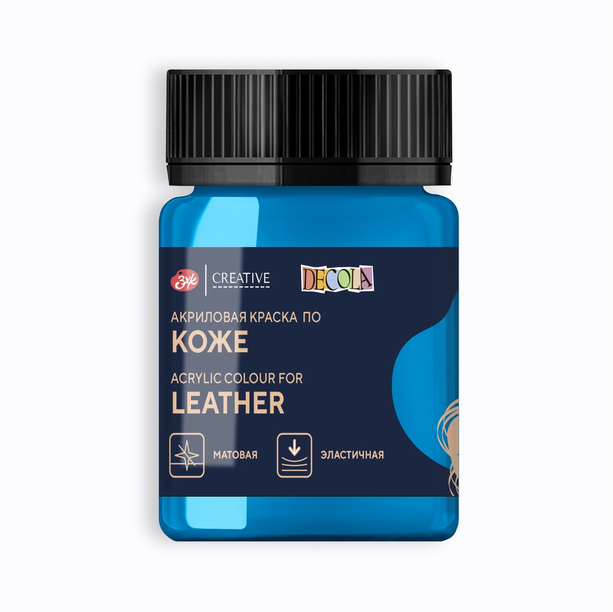 Acrylic paint for leather Decola 50 ml, Sky Blue