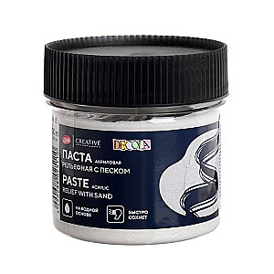 Akrylinė pasta Dekola 100 ml, Reljefinė su smėliu
