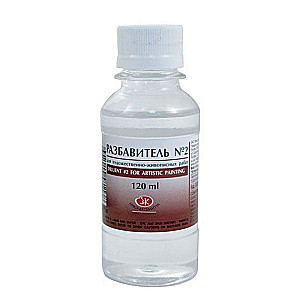 Rozcieńczalnik do prac artystycznych nr 2, 120 ml.