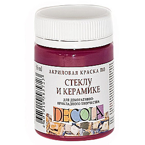Akrilinė spalva Decola stiklui ir keramikai, 50 ml., šviesiai rožinė