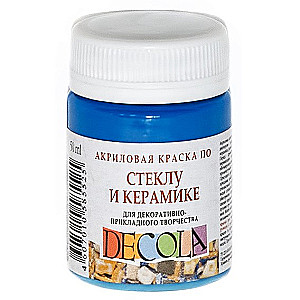 Akrilinė dažai Decola stiklo ir keramikos, 50 ml, mėlyna