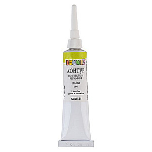 Akrylinis kontūras stiklui ir keramikai Deсola, 18 ml, lime
