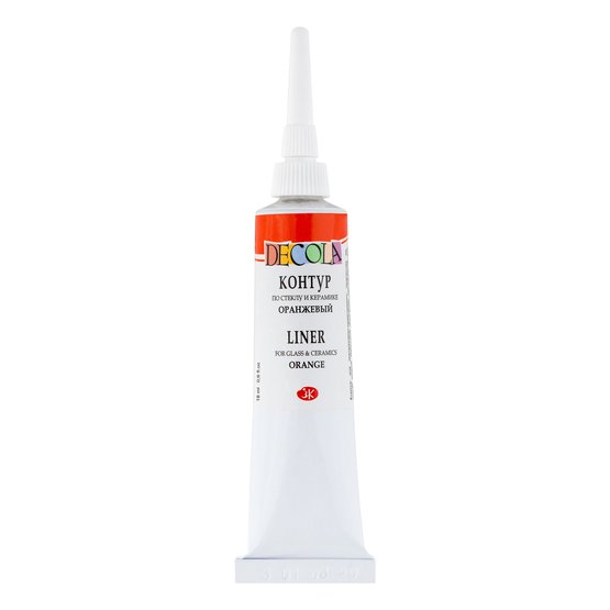 Acrylic contour for glass and ceramics Deсola, 18 ml, orange