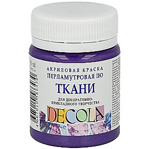 Acrylfarbe für Stoffe zur dekorativen Kreativität Decola, 50 ml, perlmuttfarben