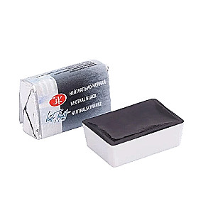 Akvarelė dailininkams „Baltos naktys“ 2,5 ml. Neutrali juoda