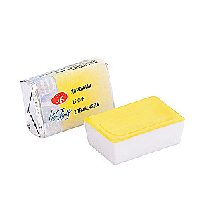 Akvarelės dailininkų dažai Balti naktis, 2,5 ml. Citrina