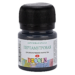 Akrilinė dažai Decola, 20 ml, perlamutro juoda