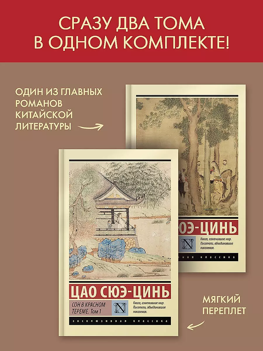 Komplekts no 2 grāmatām: Sapnis sarkanajā terēmē. 1. sējums. 2. sējums