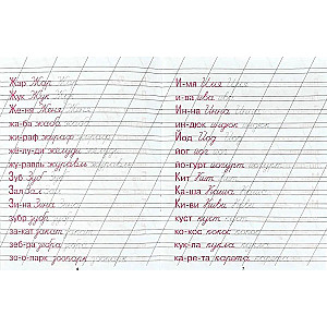 Kaligraficzny zapis. Pisanie słów