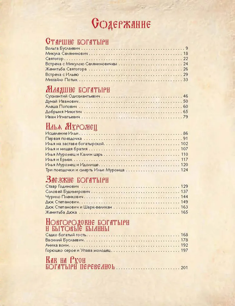 Rosyjscy bohatyrzy. Najlepsze byliny