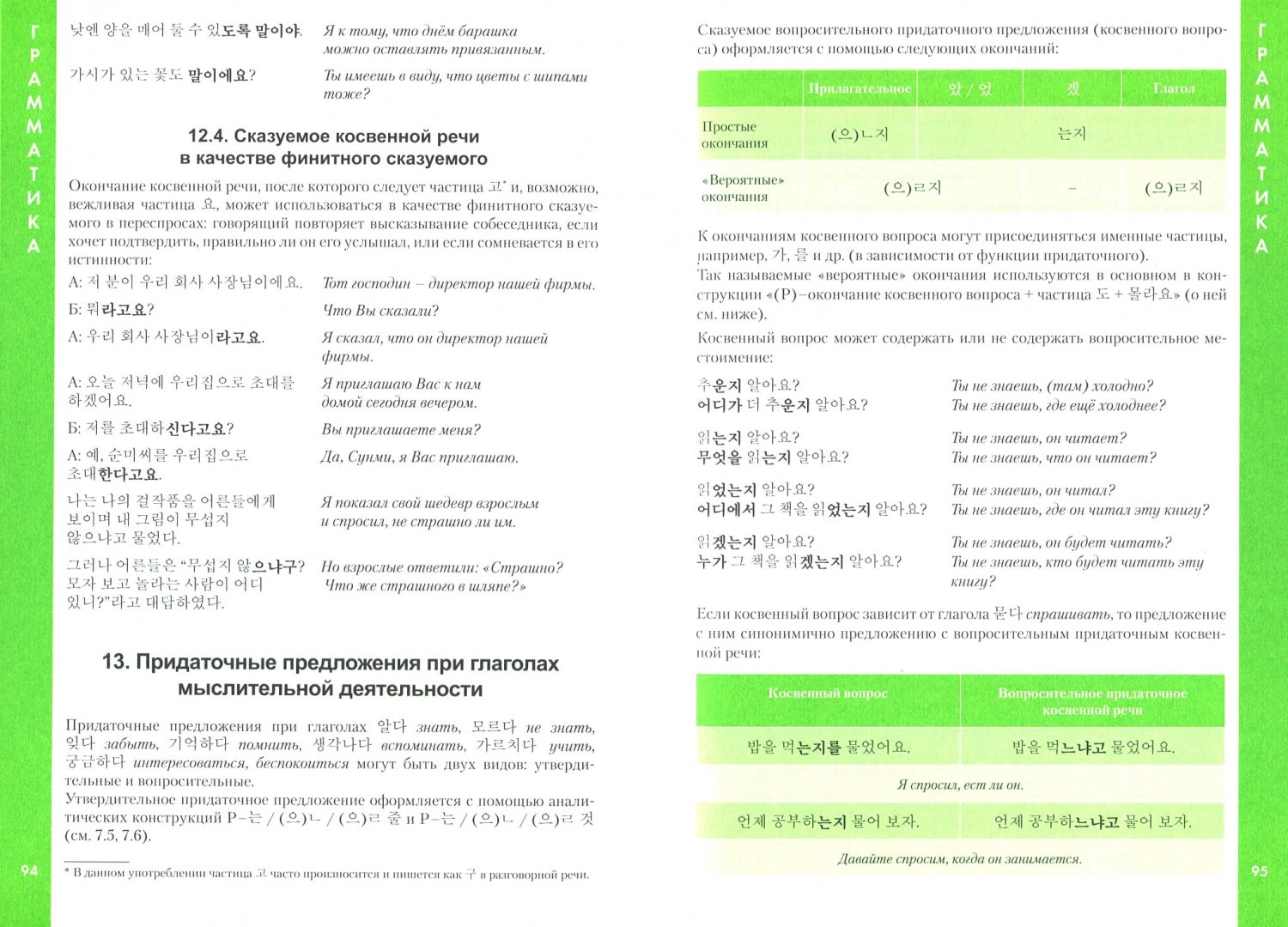 Korea keel. Tegusõnade käsiraamat