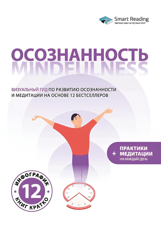 Sąmoningumas. Mindfulness. Vizualinis gidas sąmoningumo ir meditacijos vystymui, pagrįstas 12 bestselerių