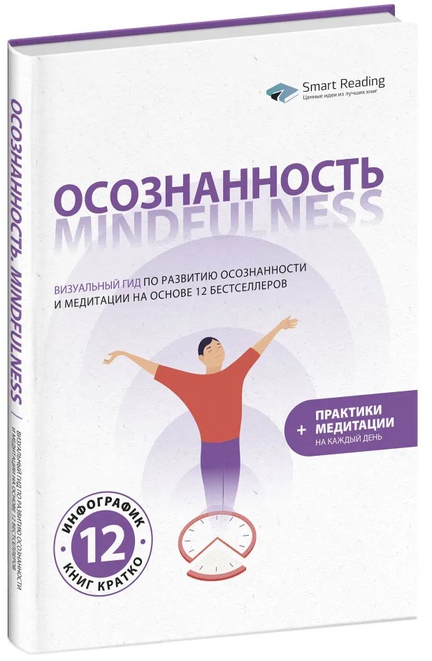 Sąmoningumas. Mindfulness. Vizualinis gidas sąmoningumo ir meditacijos vystymui, pagrįstas 12 bestselerių