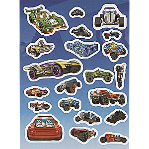 Hot Wheels. Reusable Stickers