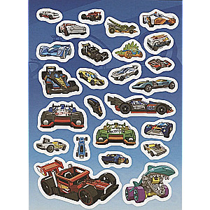 Hot Wheels. Reusable Stickers