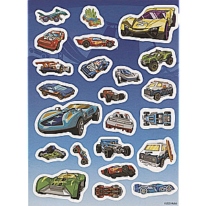 Hot Wheels. Reusable Stickers