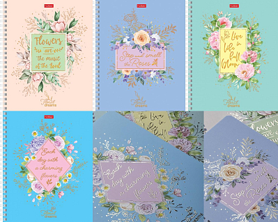 Zeszyt Floral dreams 4 wz. w bloku