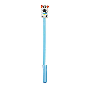 Gelinė plunksna DOG 0.7 mm, mėlyna (aliejinės bazės rašalas)