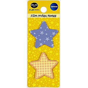 Plastikinių žymeklių indeksų rinkinys "Stars"