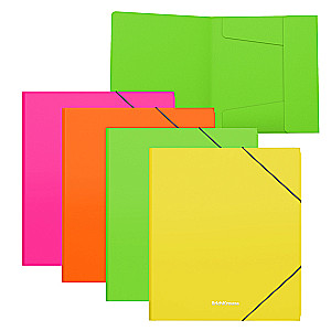 A5+ Folder with Rubber Bands ErichKrause Matt Neon (mix of colors)