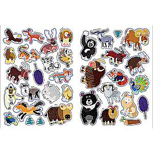 In the Animal World. High Mountains. A Sticker Panorama Book