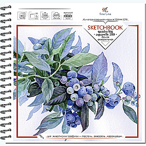 Akvarellide visandivihik Quadro big. Botany