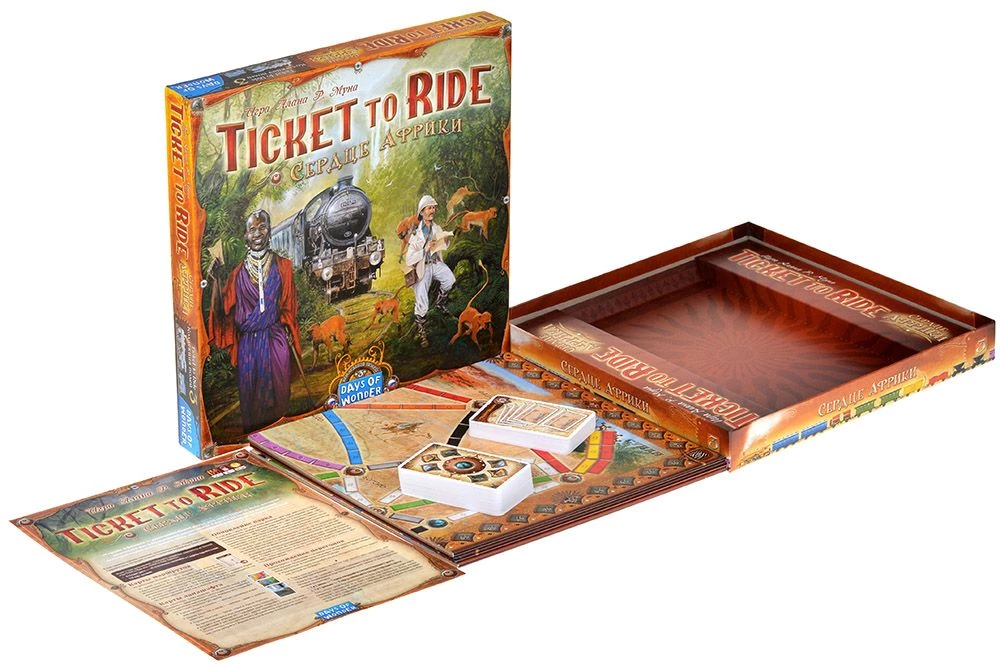 Stalo žaidimas - Ticket to Ride. Afrikos širdis (papildymas)