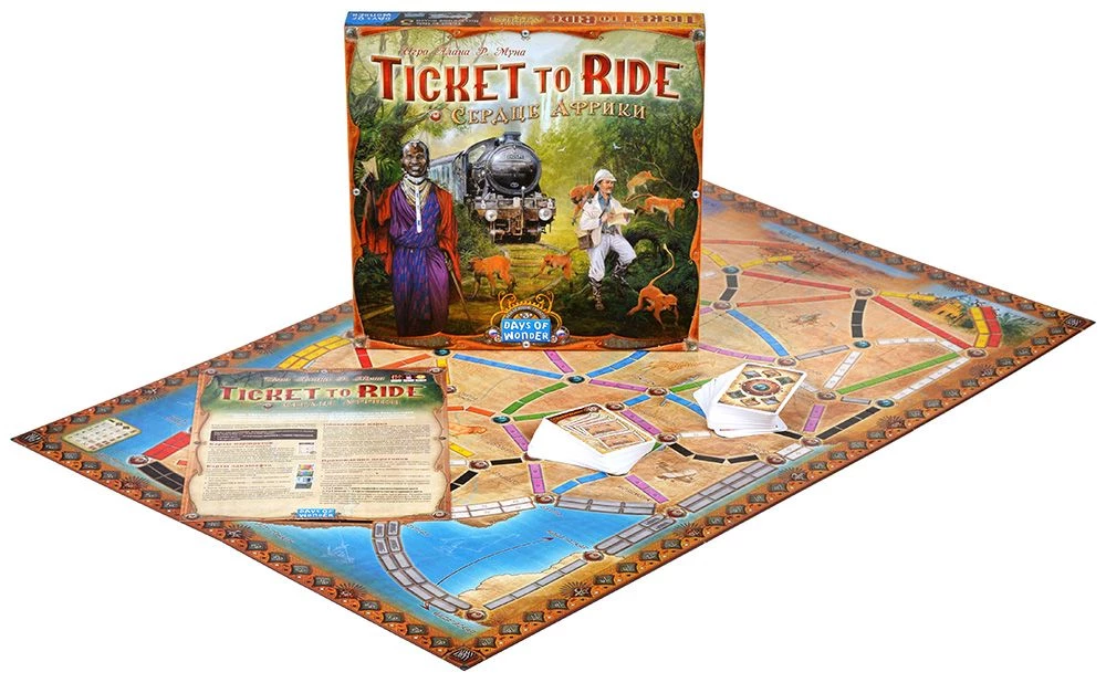 Stalo žaidimas - Ticket to Ride. Afrikos širdis (papildymas)