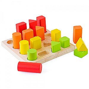 Loginio žaidimo rinkinys „Rūšiuotojas-Įterptas „Geometrija“ (17 dalių)