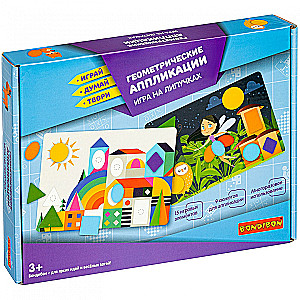 Velcro žaidimas „Geometrinės aplikacijos“