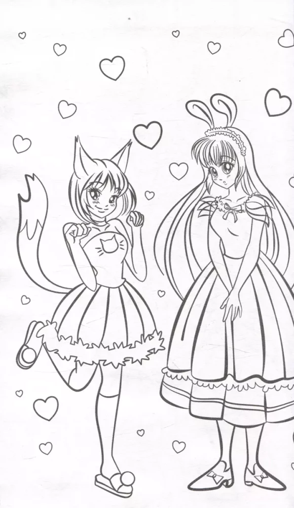 Anime-Malbuch. Anime-Freunde