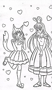Anime-Malbuch. Anime-Freunde