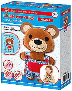 Miękka zabawka z pluszu DIY - Miś