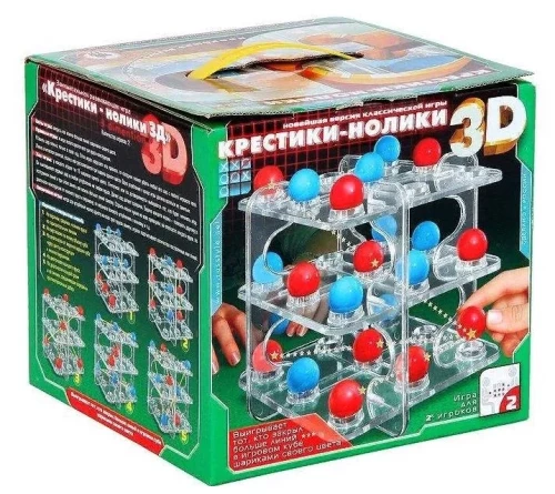 Mäng Tic Tac Toe. 3D