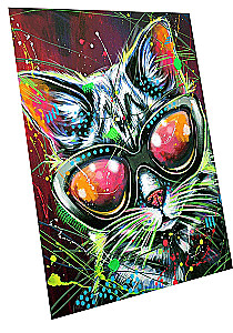 Paint by Numbers with Glow in the Dark Paint Stylish Cat, 40x50cm