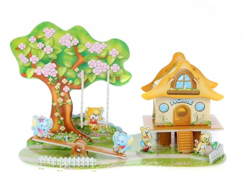 Puzzle aus Schaumstoff - Cartoon-Paradies, 3D