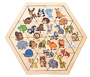 Puzzle drewniane - Zwierzątka