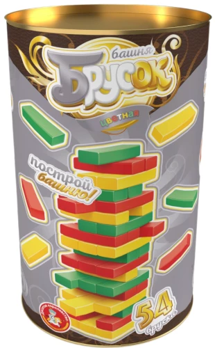 Brettspiel Farbturm Block farbig
