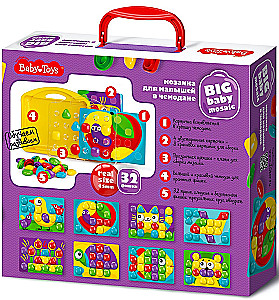 Mosaic for toddlers in a suitcase - Kitten