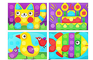Mosaic for toddlers in a suitcase - Kitten