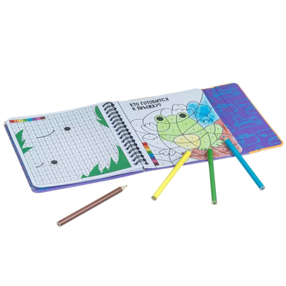 Compact educational games for the road Coloring puzzles